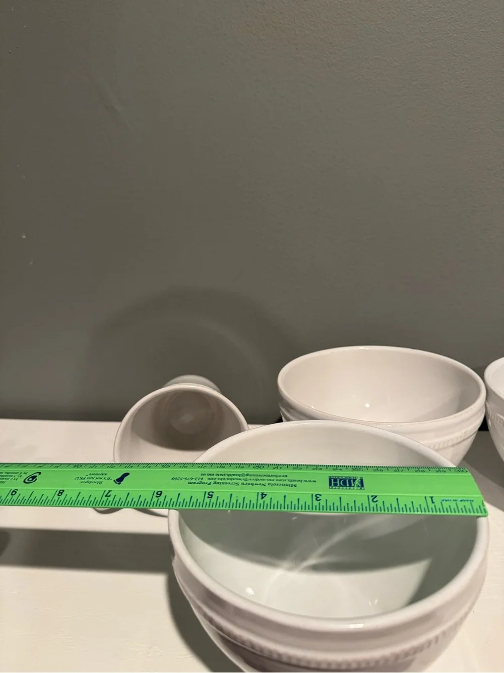 White Ceramic Pottery Barn Dining Bowl and Mug Set - Classic Beaded Design